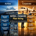 airline vs corporate pilot hiring